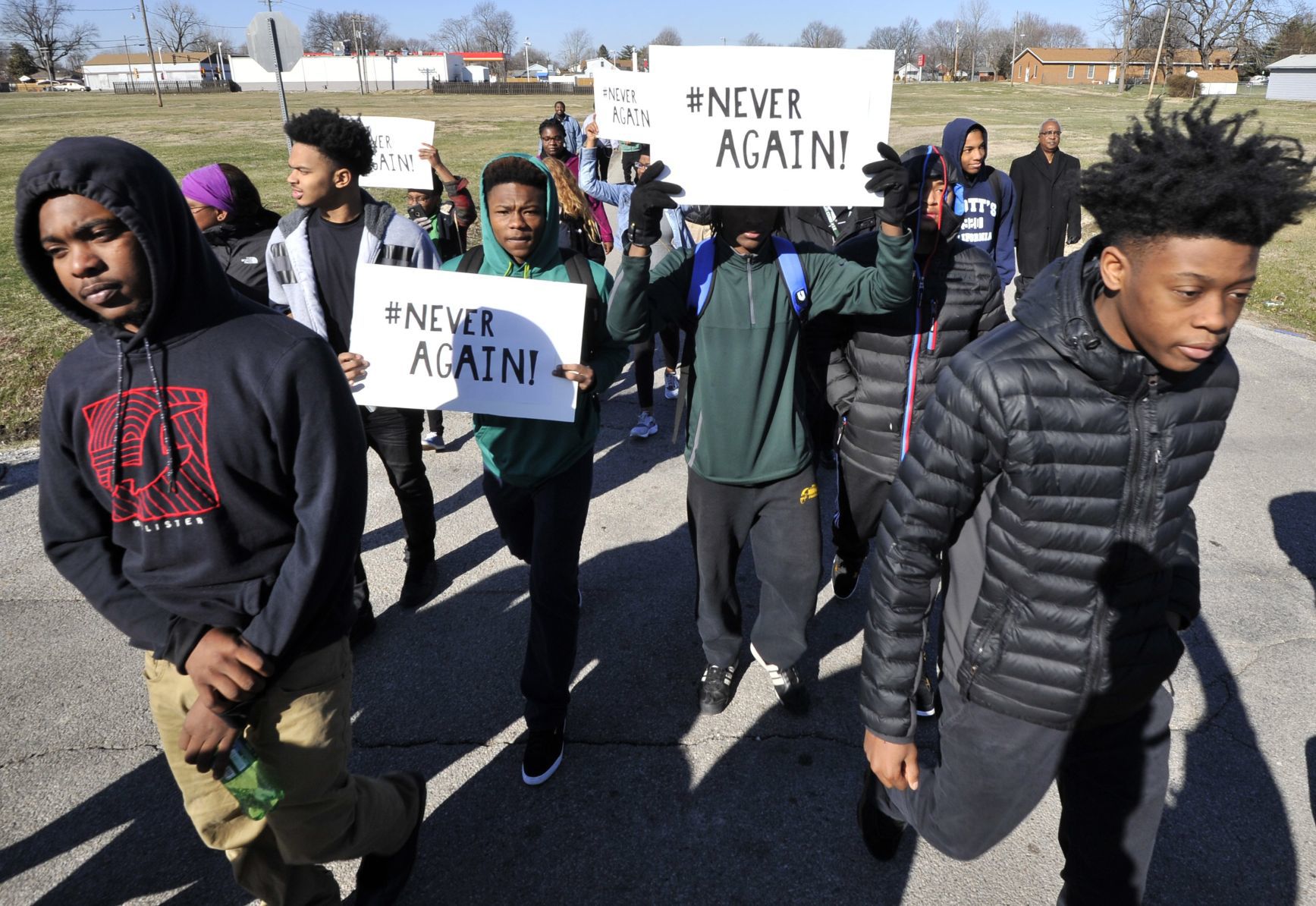 Madison High School students walk out
